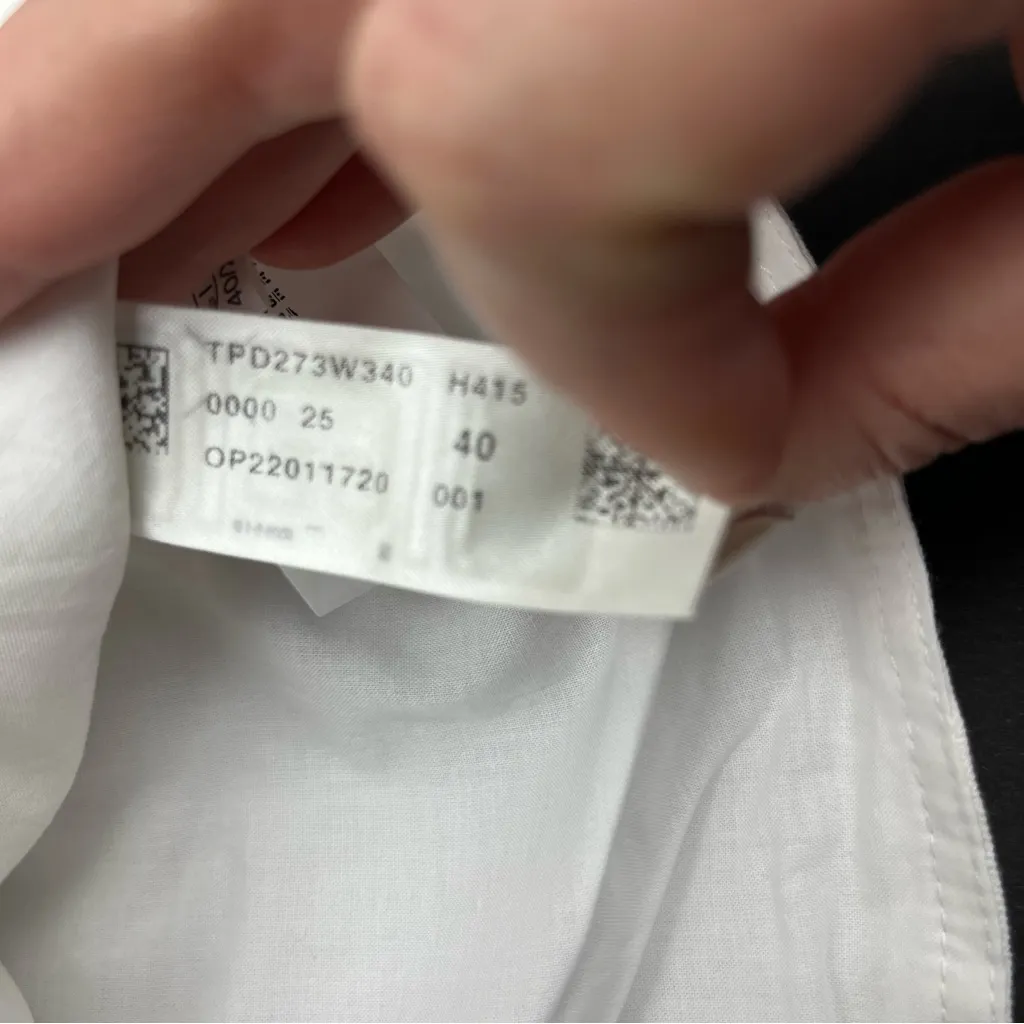 Fabiana Filippi Embellished Wrap Sleeveless Blouse Women XS White NEW *TINY FLAW - Image 5