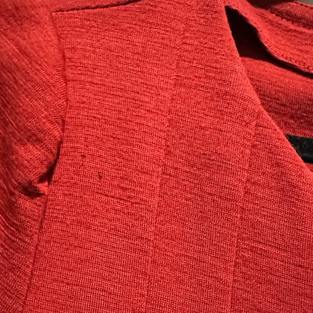 Alice + Olivia Red Mini Dress 100% Wool - Image 4