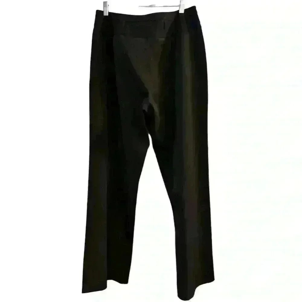 Larry Levine Flat Front Side Zip Stretch Pants- Size 12 - Image 4