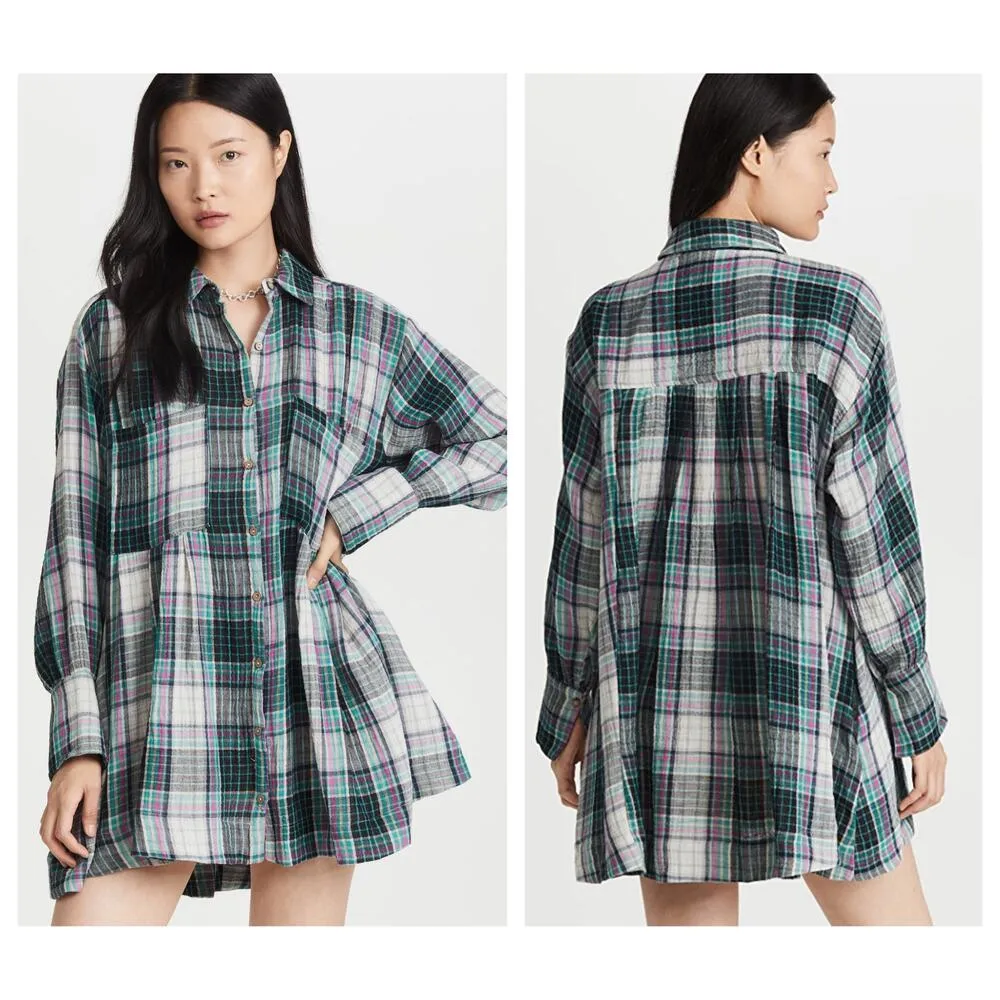 Free People The Voyage Shirt Dress Size XS - Image 3