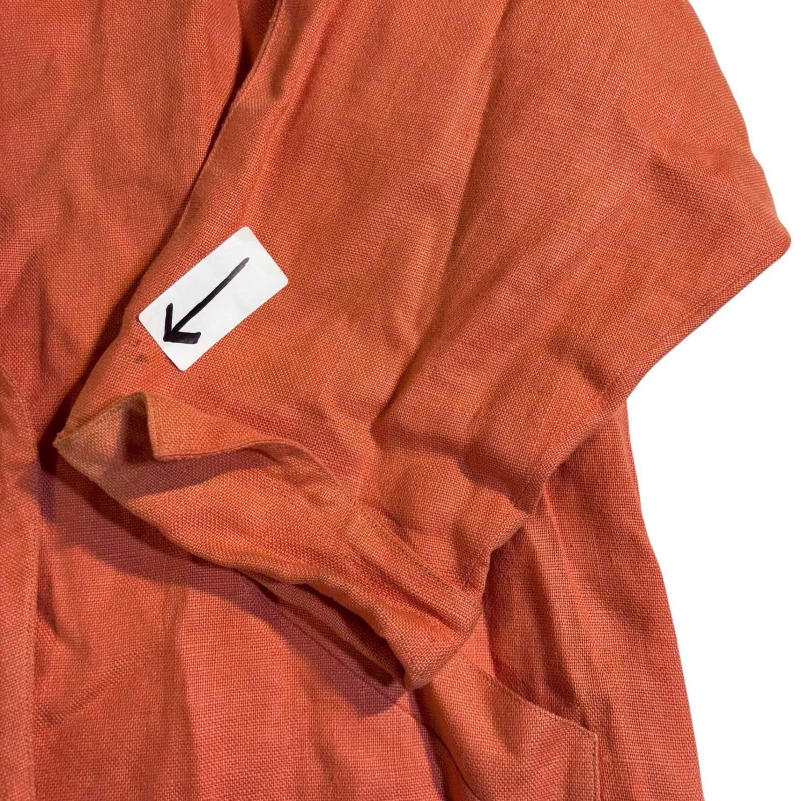 Liz Claiborne Linen‎ Blazer Coral Two Button Front Pockets Size 8* - Image 13