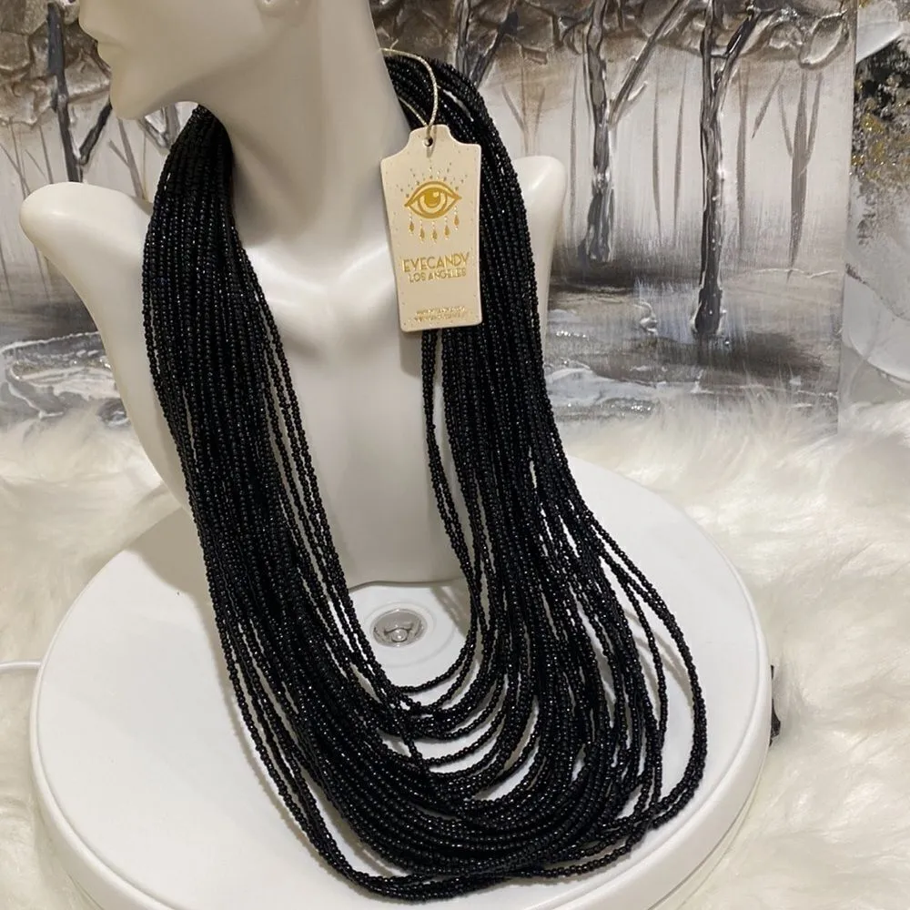 Eye Candy  Sparkly String Necklace - Image 4