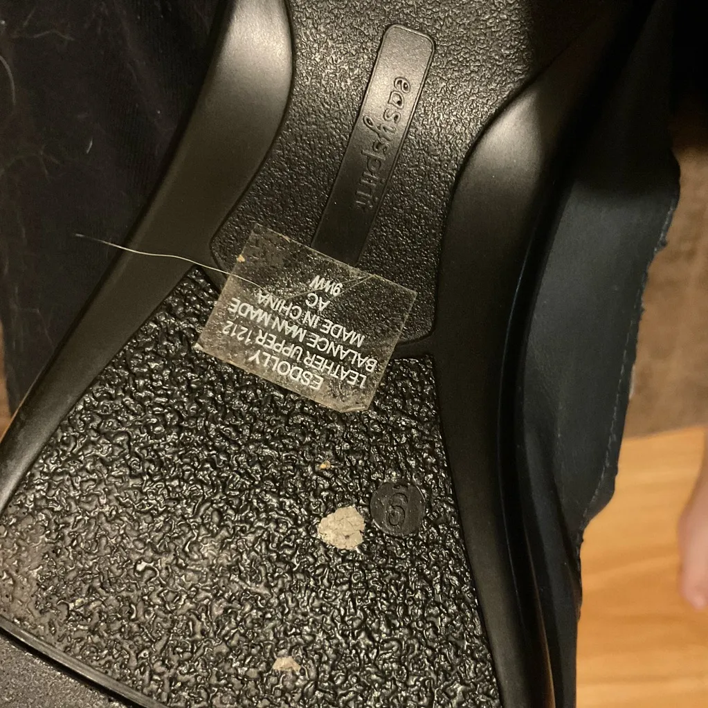 Easy Spirit  Esdolly Black‎ Leather Loafers Slip-Ons - Image 4