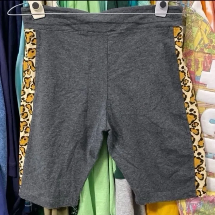 Disney parks Mickey Mouse cheetah print biker shorts women’s M - Image 4