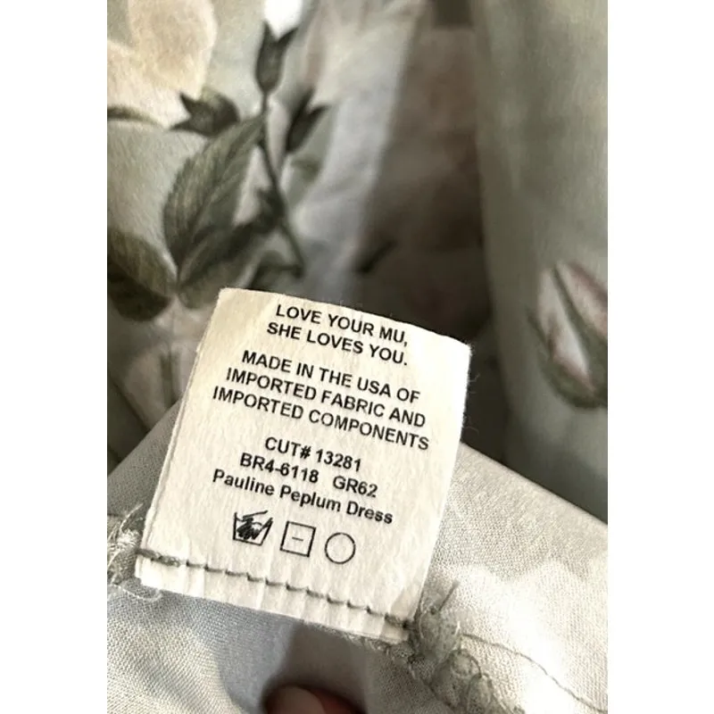 Show Me Your Mumu Pauline Peplum Dress in Secret Garden M - Image 6