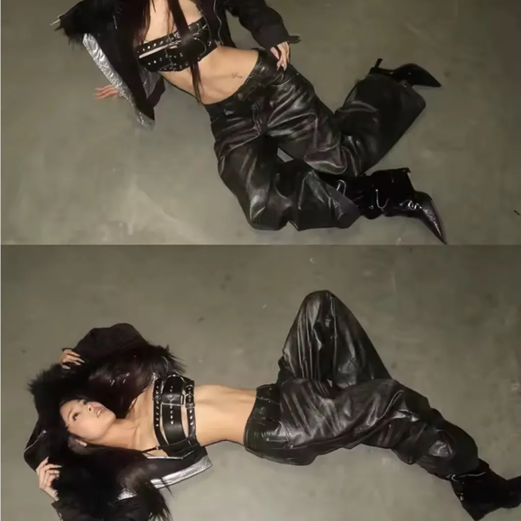 Black Leather Belt Harness - Image 4