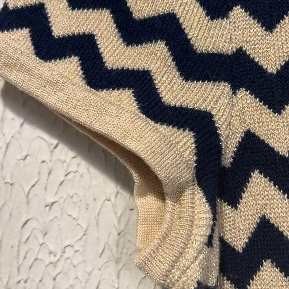 Lilly Pulitzer Santana Dazzle Chevron stripe knit sweater dress size large - Image 9