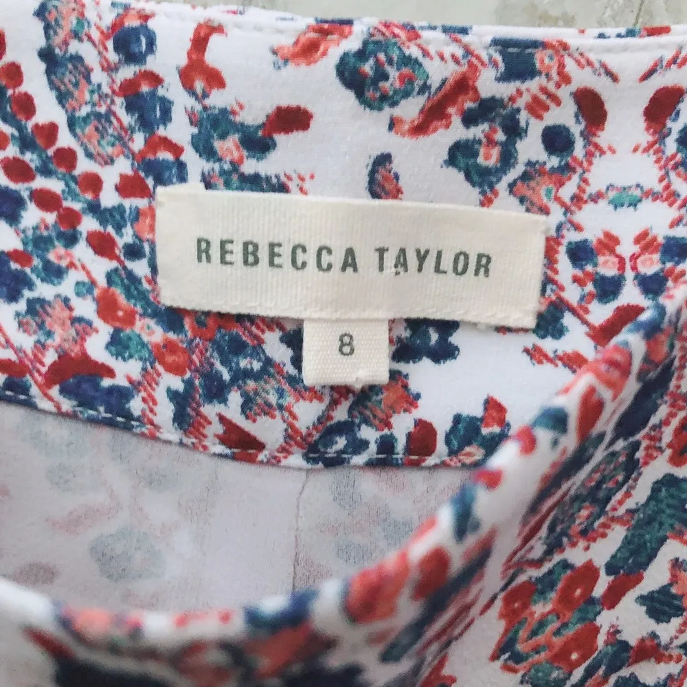 Rebecca Taylor Silk Shorts Floral Size 8 MSRP $275.00 - Image 9