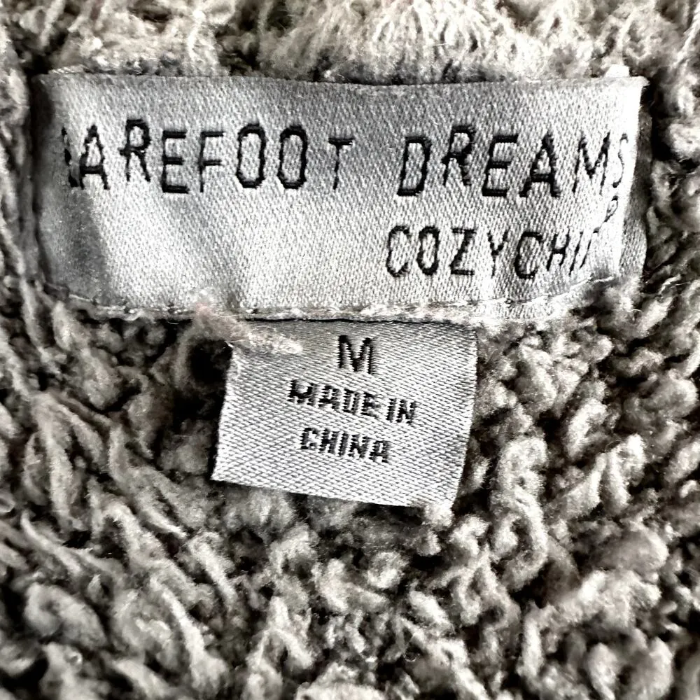 Barefoot Dreams CozyChic Boardwalk Cardigan Open Front Long Sleeve Gray Medium - Image 4