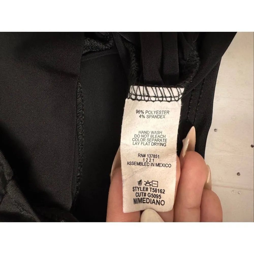 Live in the Moment Black Ruched Cami Top Women’s Size M - Image 3