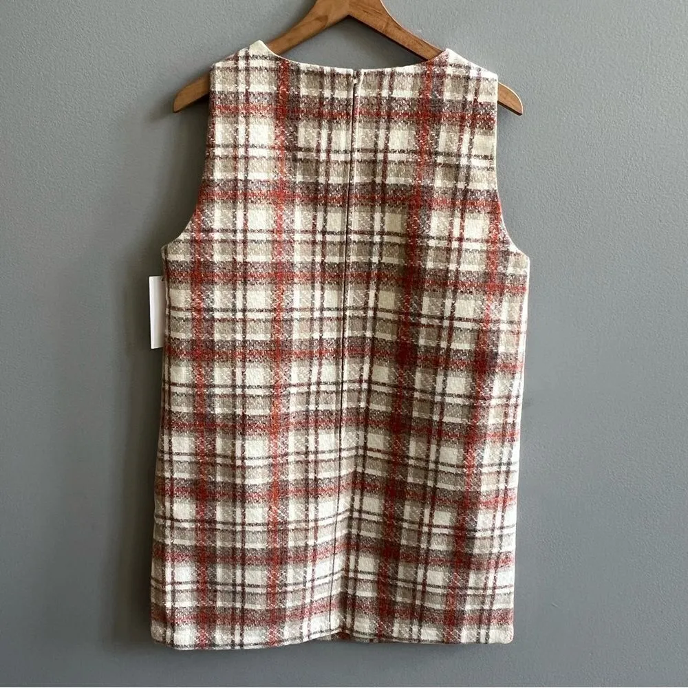NWT Loves Warmth Beige Multi Tweed Dress from The Red Dress Size Large - Image 9