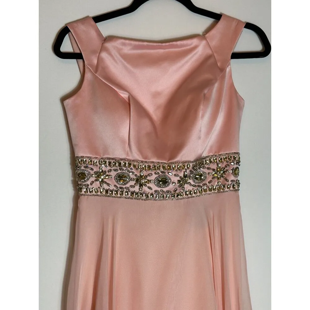 Sherri Hill Gorgeous Bejewelled Pink Prom Dress Size 4 - Image 2