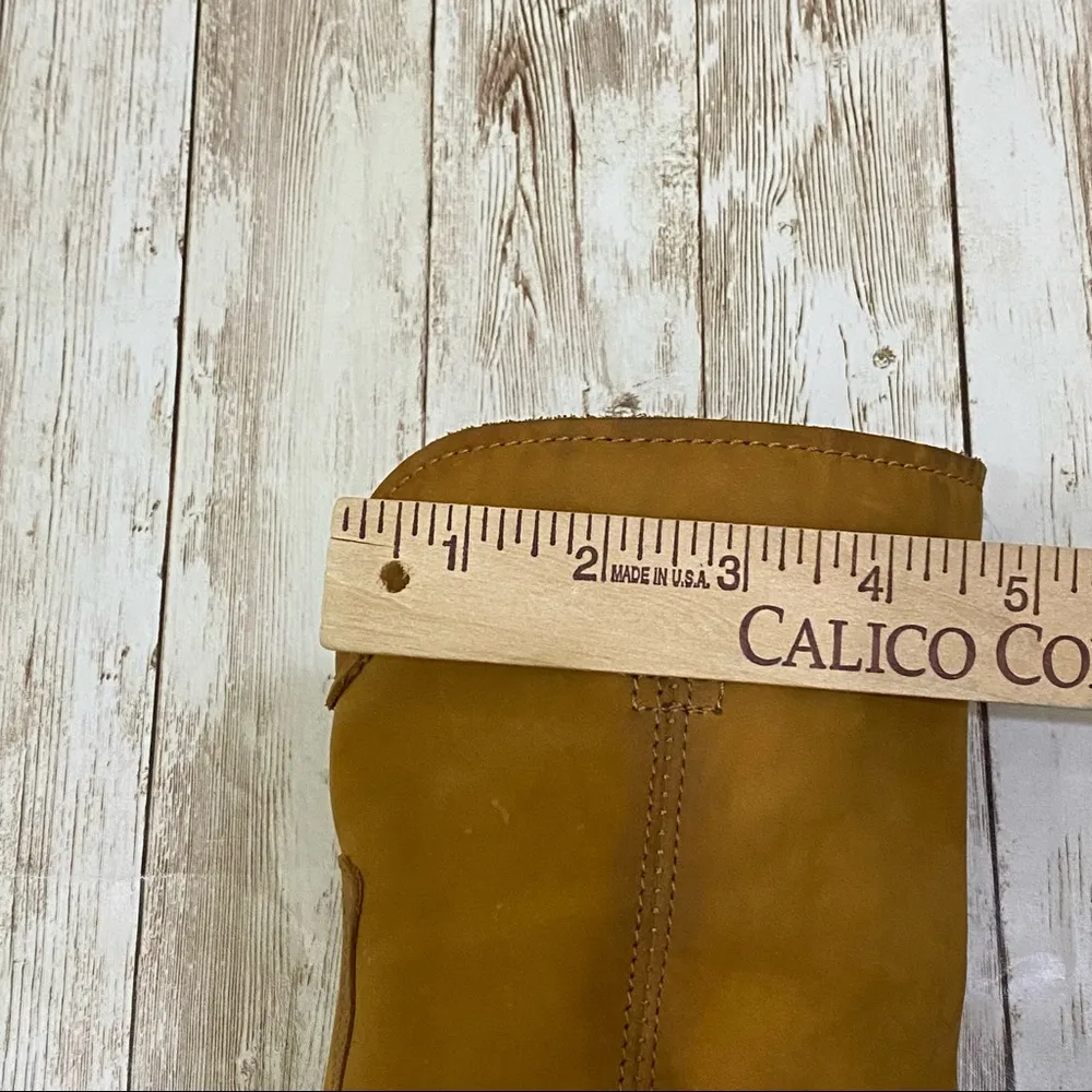 FRYE Cognac Cara Roper Mid Calf Leather Boot - Image 10