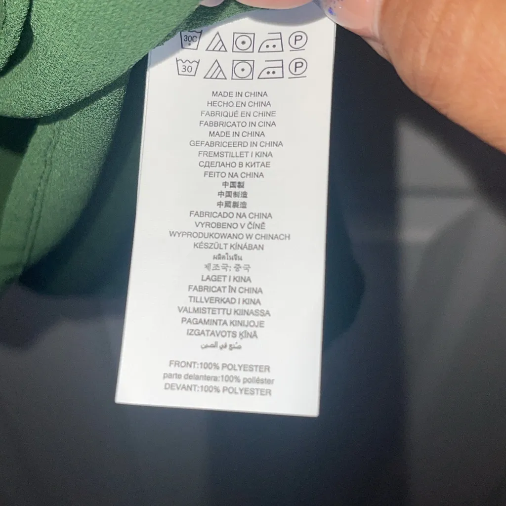 Michael Kors Green Boxy 3/4 Sleeve Blouse - Image 5