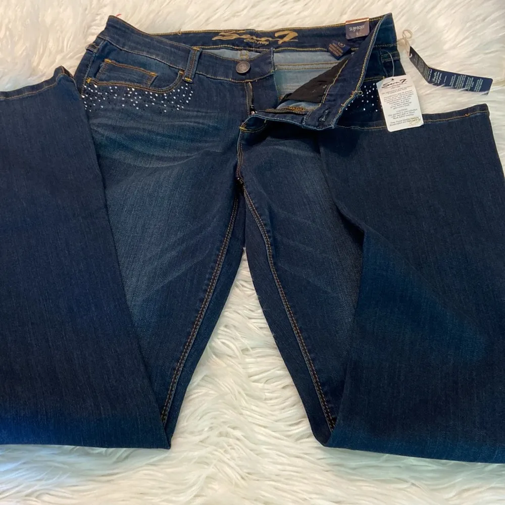 Seven 7 Slim Boot size 8 women jeans brand new inseam 32” - Image 11