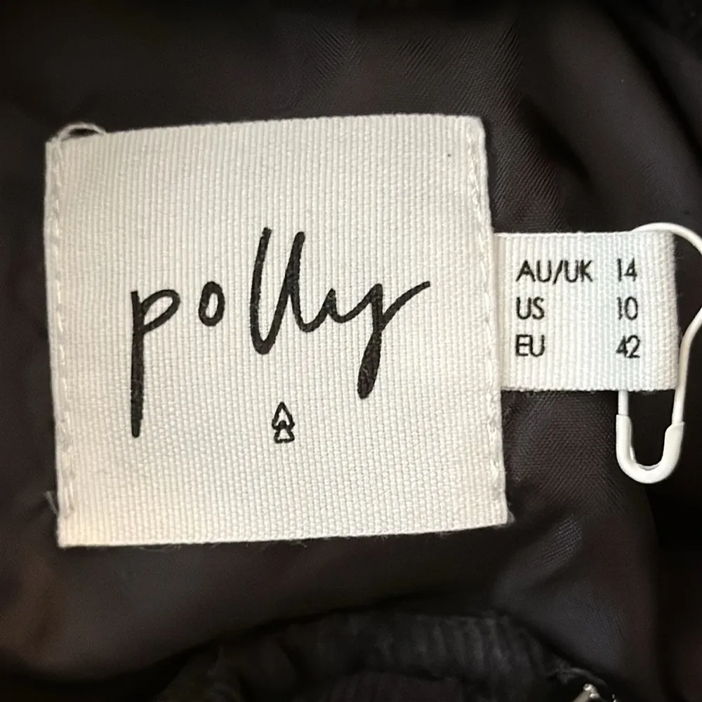 Princess Polly Black Corduroy Zip Up Puffer Jacket - Image 3