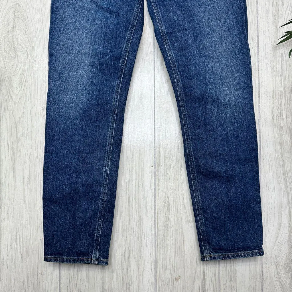 AGOLDE Nico High Rise Dark Wash Slim Leg Jeans Fixation Button Fly size 28 - Image 5