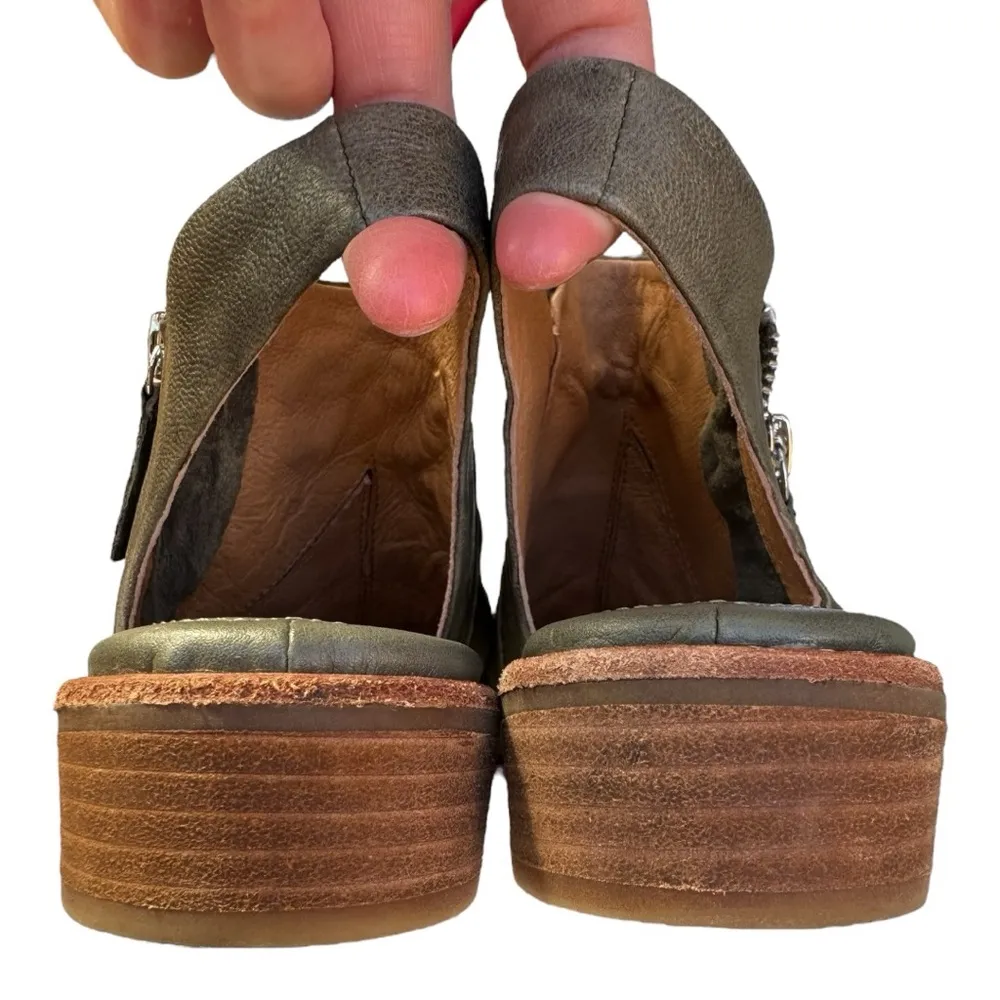 Sofft Nestyn Leather Sandal Green Size 6 - Image 9