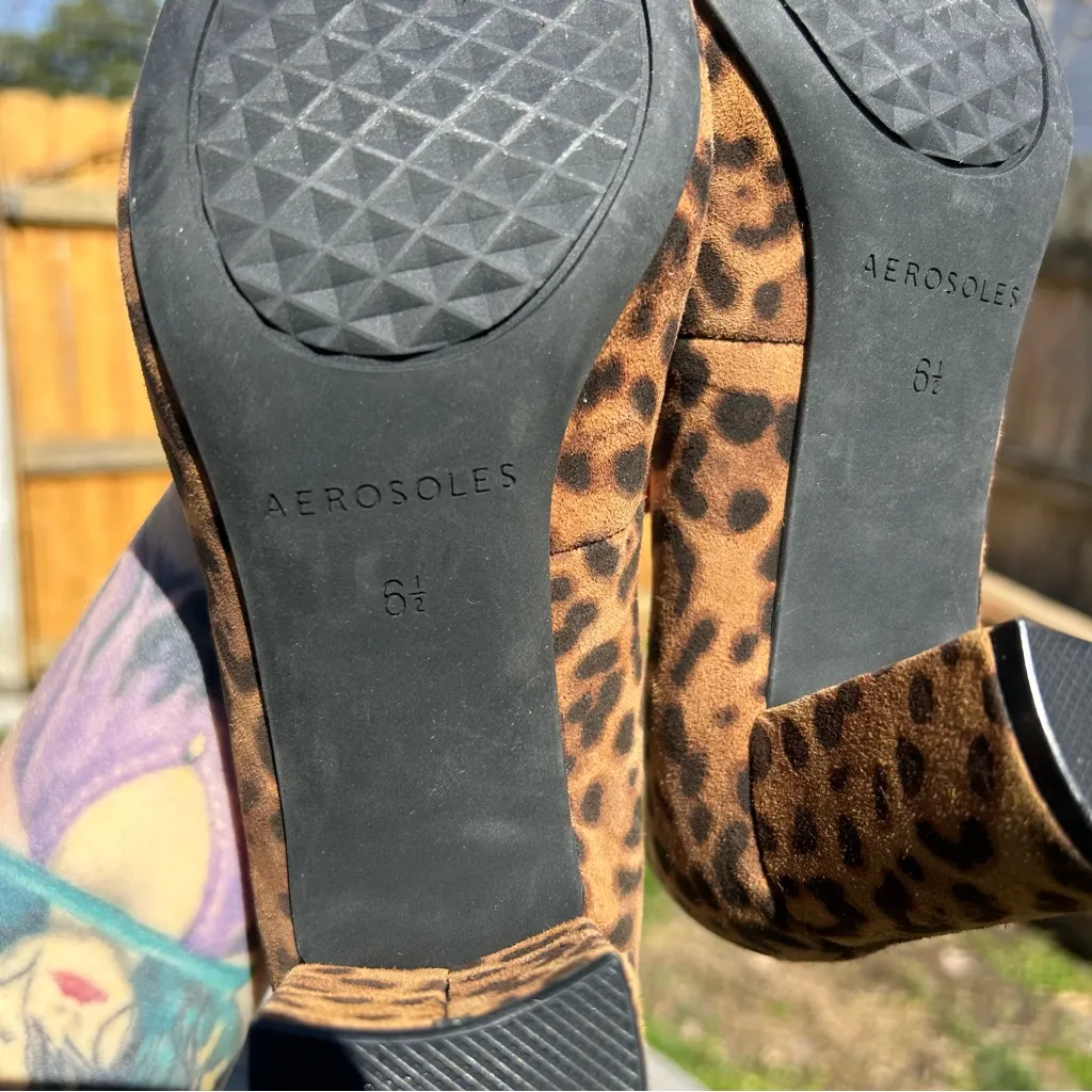 Aerosoles  Bettie Leopard Block Heel Pumps Size 6.5‎ - Image 10