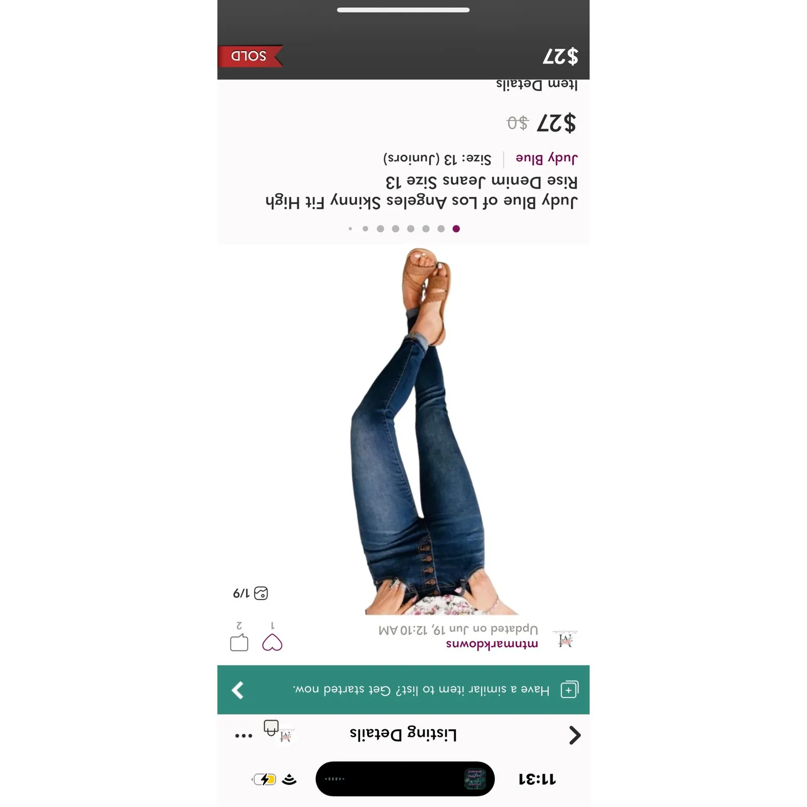 JUDY BLUE | Women's Los Angeles Skinny Fit High Rise Raw Hem Medium Wash Jeans - Image 7