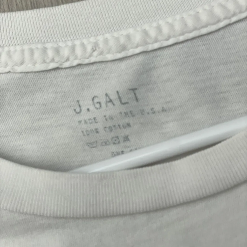 Brandy Melville Tshirt new york long sleeve crop oversized womens White one size - Image 2