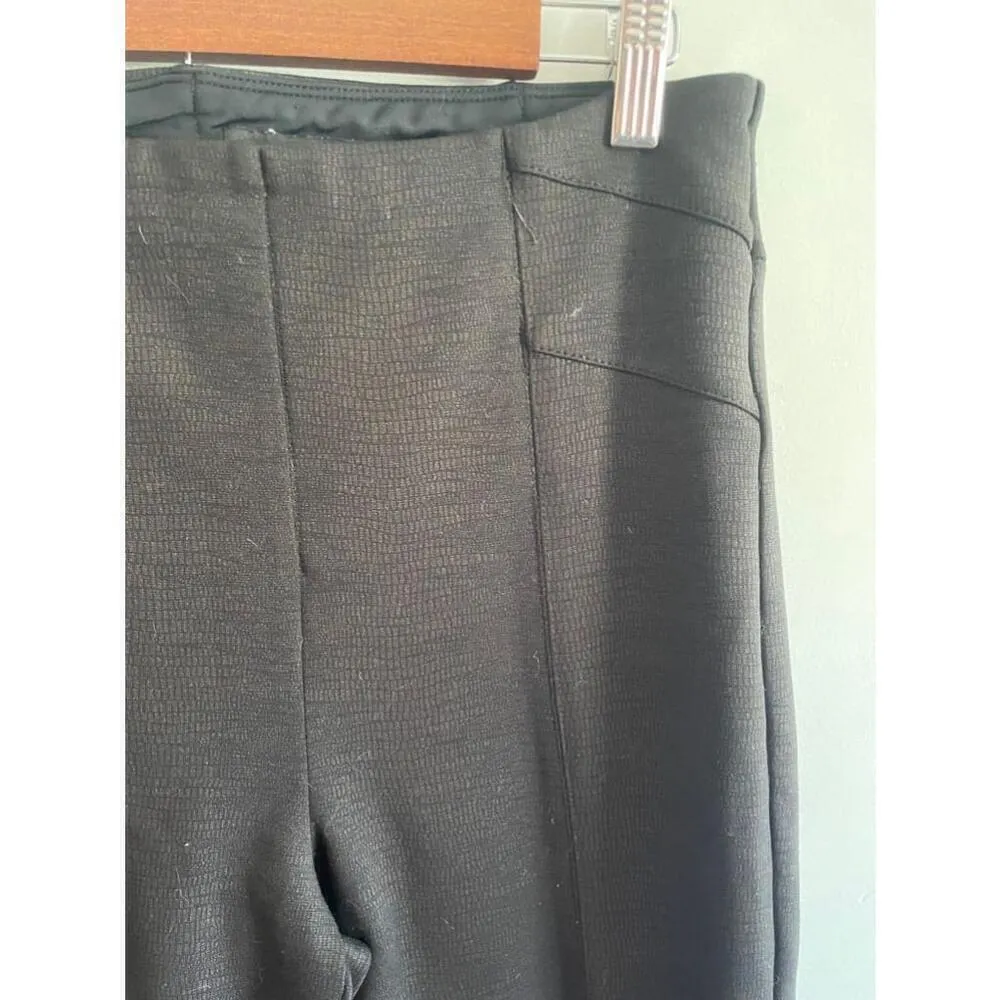 Women's Liverpool Los Angeles Black Straight Leg Snakeskin Legging Pants Size 10 - Image 3