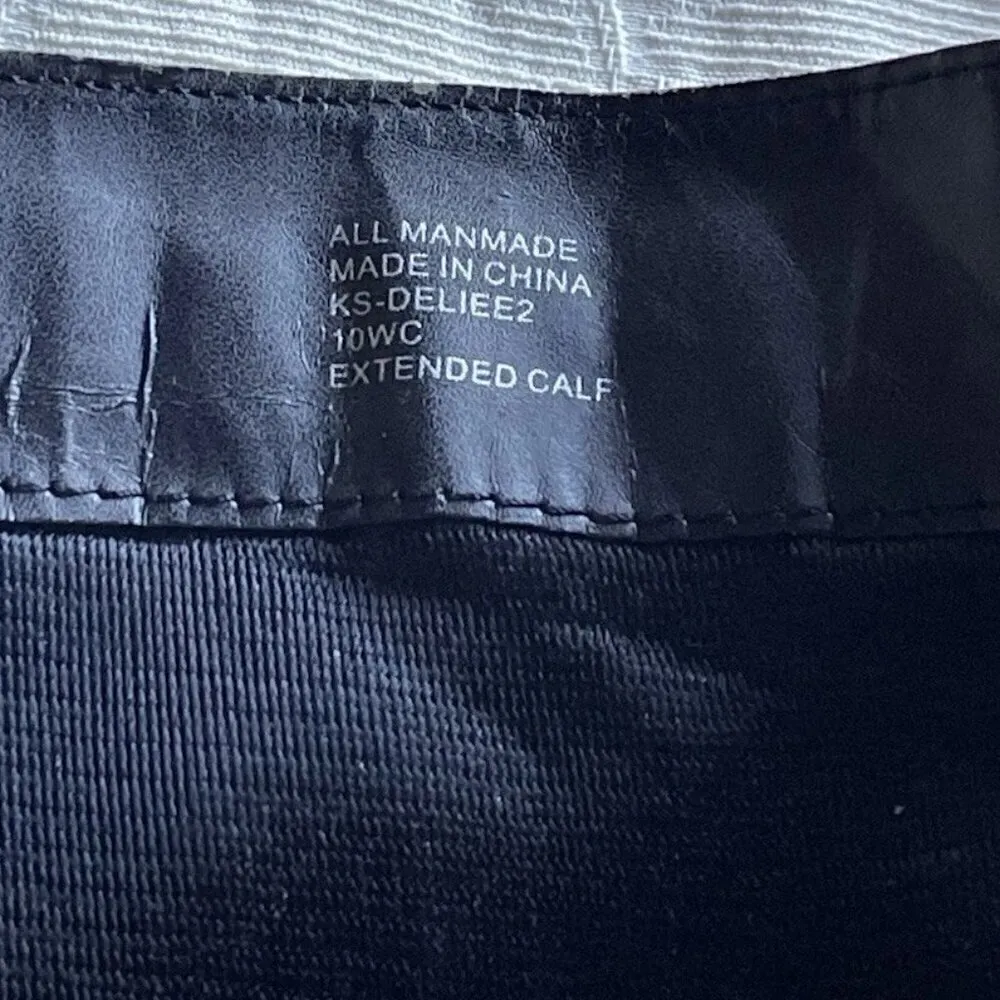 Karen Scott Women’s Deliee 2 Calf Knee-High Riding Boots Size 10 Brown Black Zip - Image 13