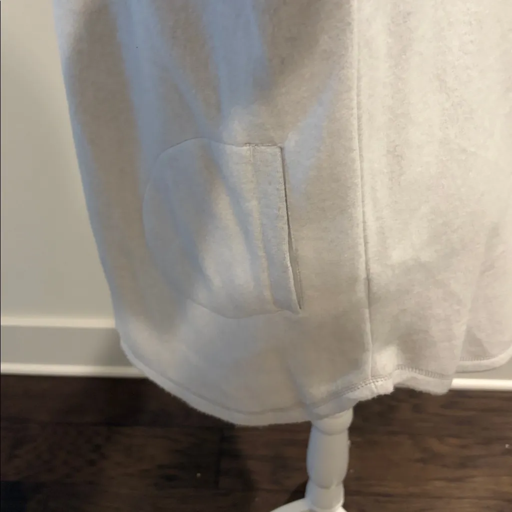 White Birch Oversized Soft Gray Fleece Shirt Jacket Sz S - Image 4