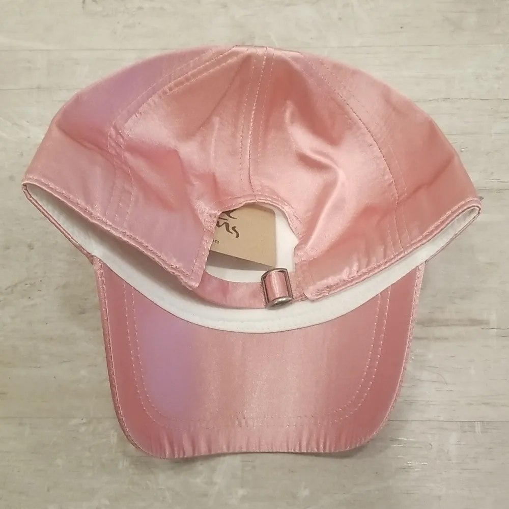 💕MICHAEL STARS💕 Satin Dreams Baseball Cap ~ Pink NWT - Image 9