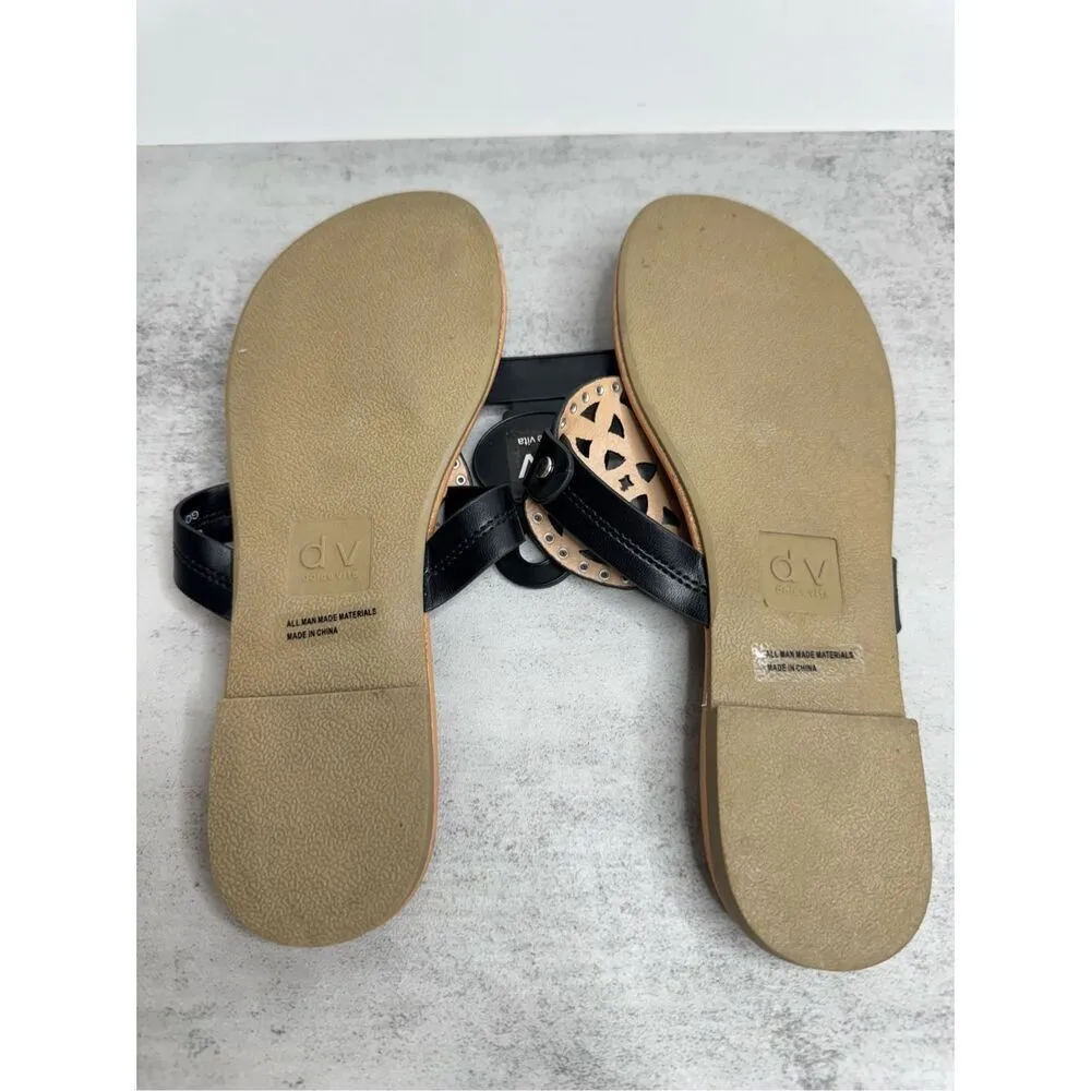 DV‎ by Dolce Vita Sandals Size 5 Medallion Black Summer Shoes NEW - Image 9
