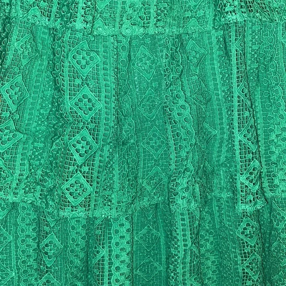 Endless Rose Lace Green tiered Midi Dress (M) - Image 6