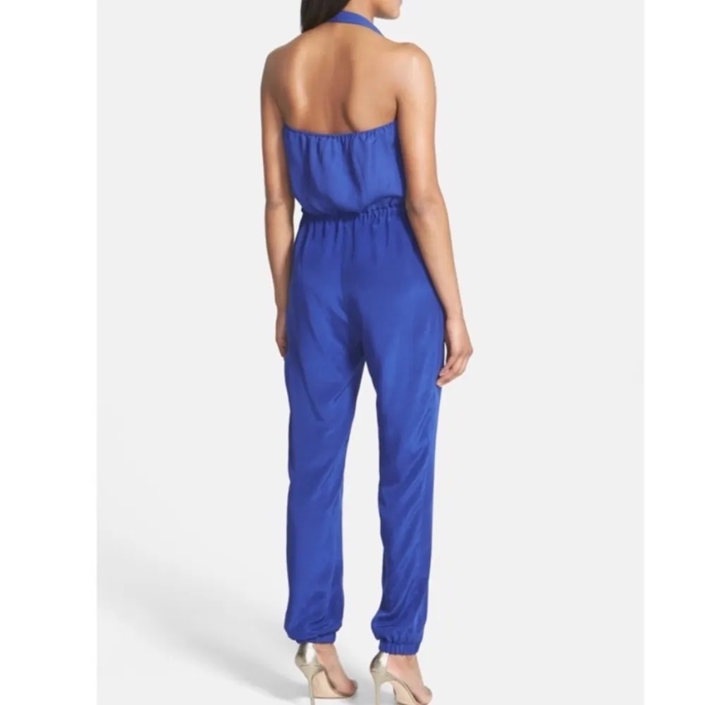 Parker Leroy Blue Silk Jumpsuit - Image 11