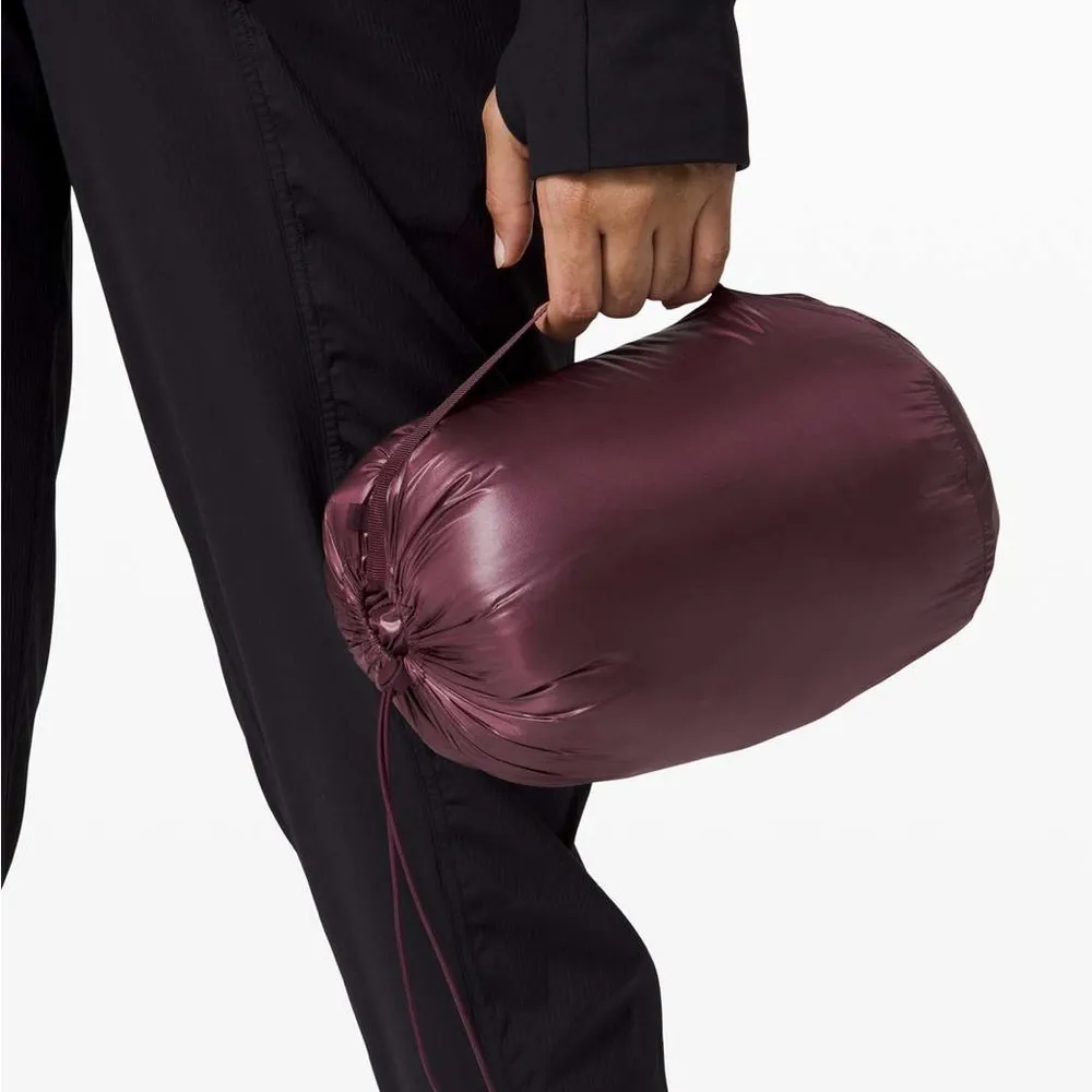 Women’s Lululemon Burgundy Pack it Down Shine Puffer Jacket Bordeaux Drama 2 - Image 4