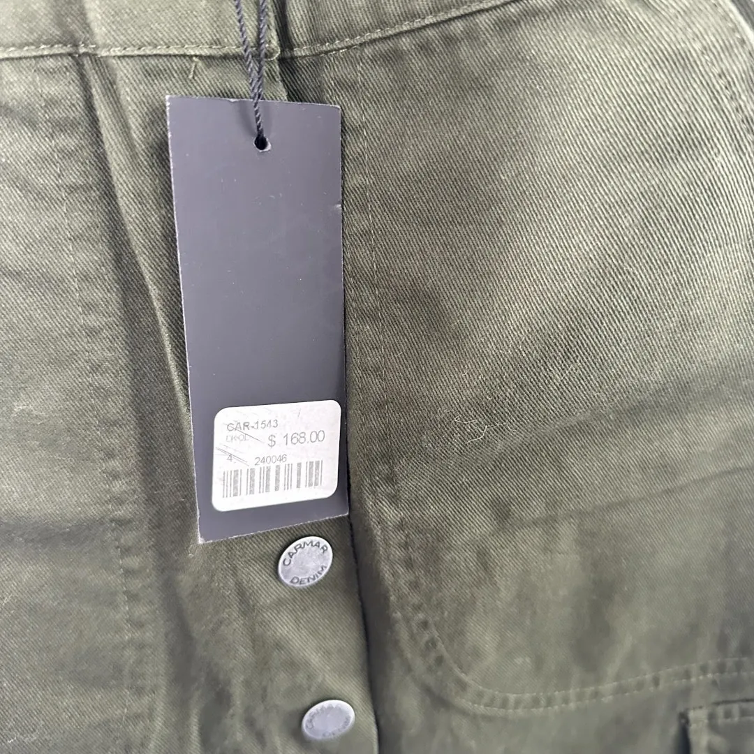 CARMAR Army Green Mini Skirt Size 4 - Image 6