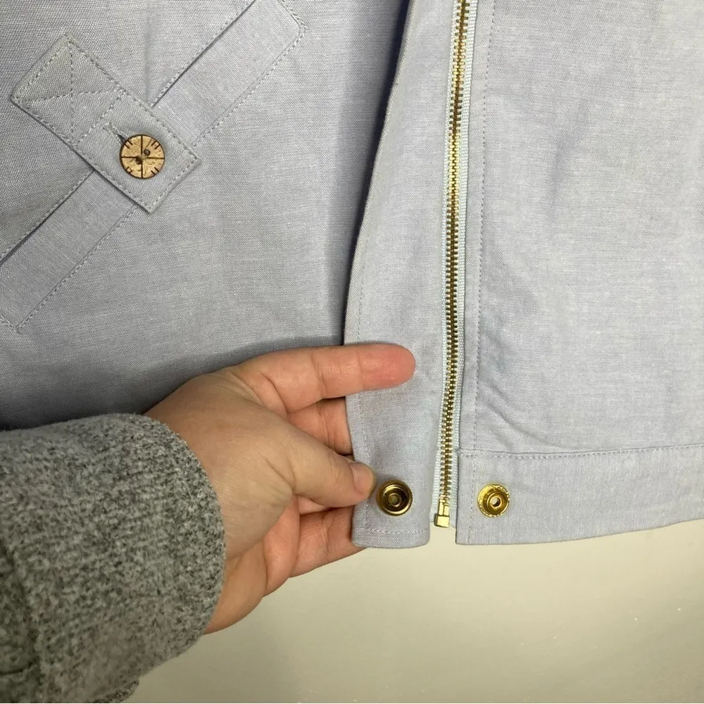 Koret petite‎ 99% cotton jacket lightweight size medium petite Blue - Image 4