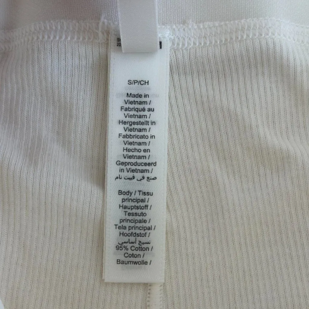 Skims Cotton Rib Boxer in Marble, Size Small - Image 5