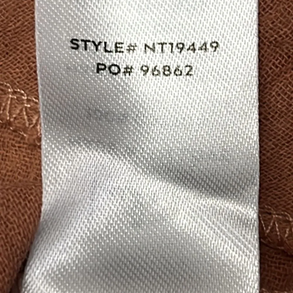 Lulus Off The Shoulder Gauze Dusty Rose Boho Blouse- Large - Image 13