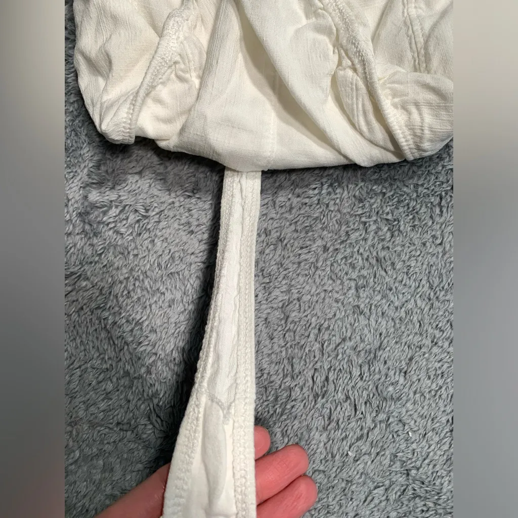 Intimately free people white bodysuit with tie straps XS - Image 6