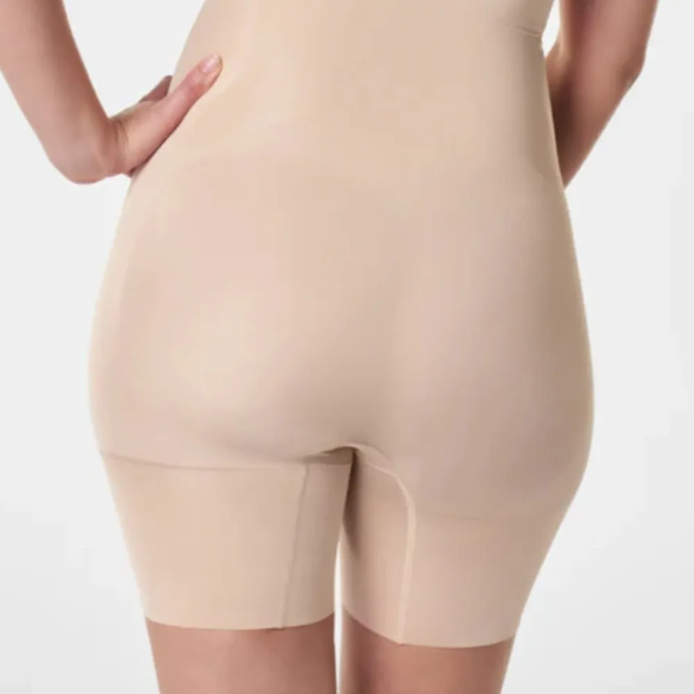 SPANXsculpt OnCoreOpen-Bust Mid-Thigh Bodysuit Nude XL Booty Enhancing Shapewear - Image 3
