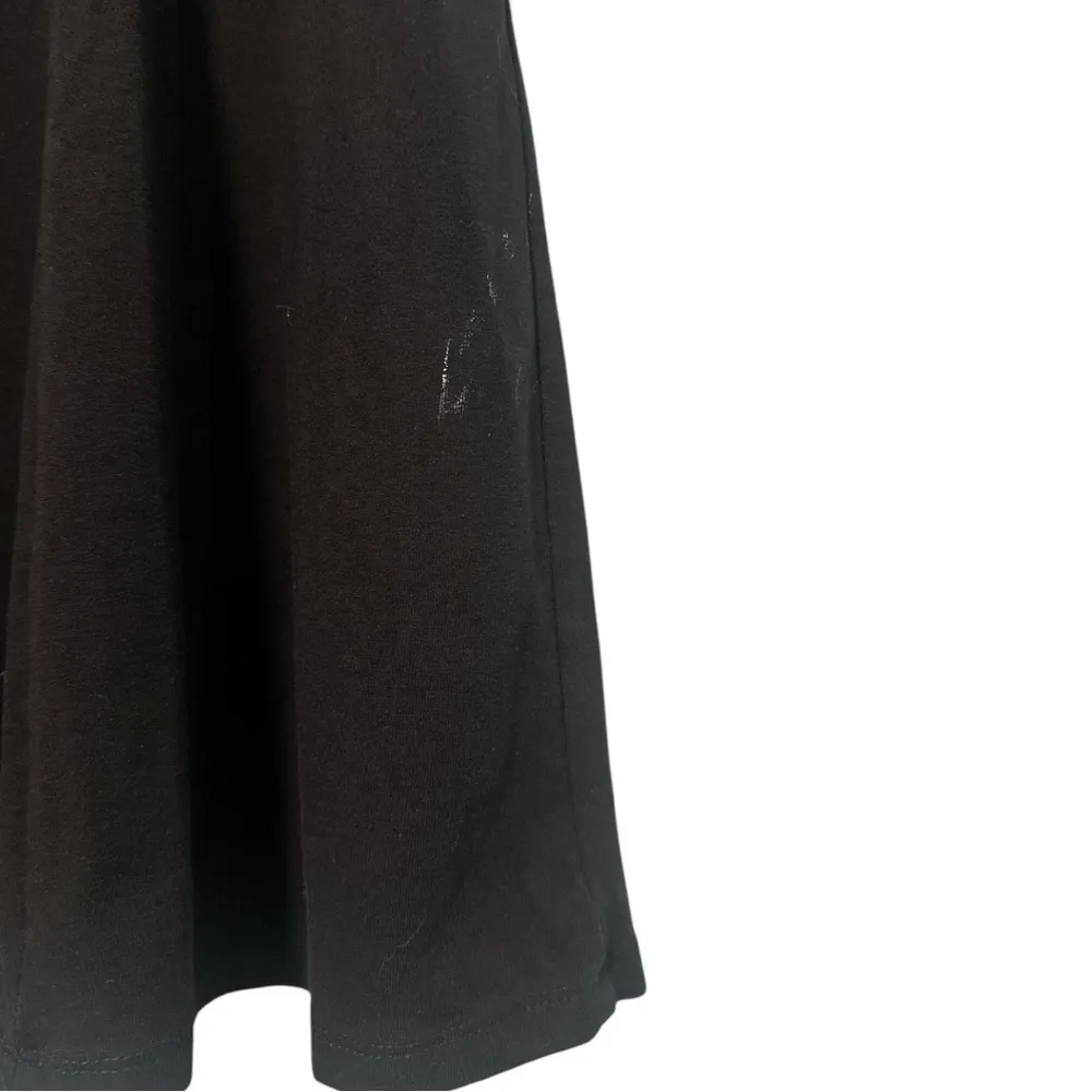 H&M Black Fit & Flare Basic Dress – Scoop Neck, Short Sleeve – Size M - Image 3