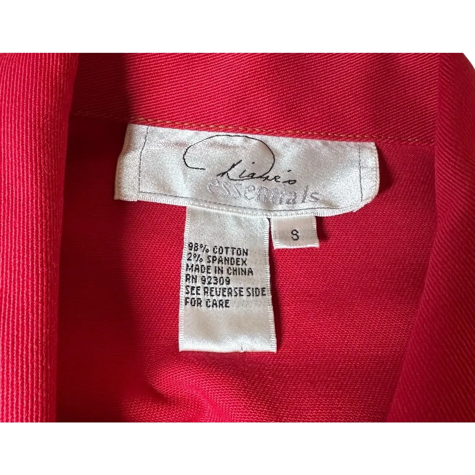 Diane Gilman Red Denim Jean Jacket Hollywood Star Sequin Embroidered Rhinestones - Image 7