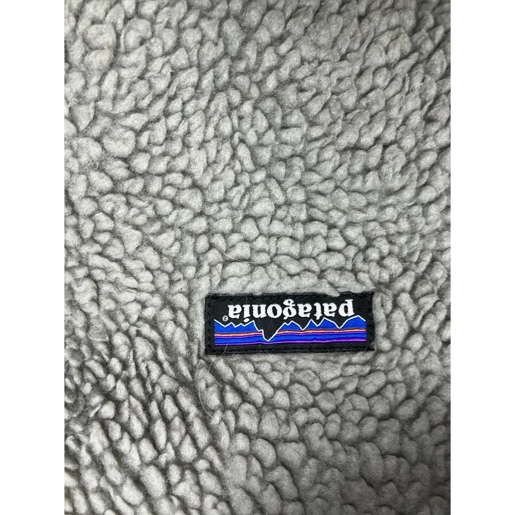 Patagonia Los Gatos Gray Sherpa Fleece Jacket Full Zip Womens Size Small Outdoor - Image 3