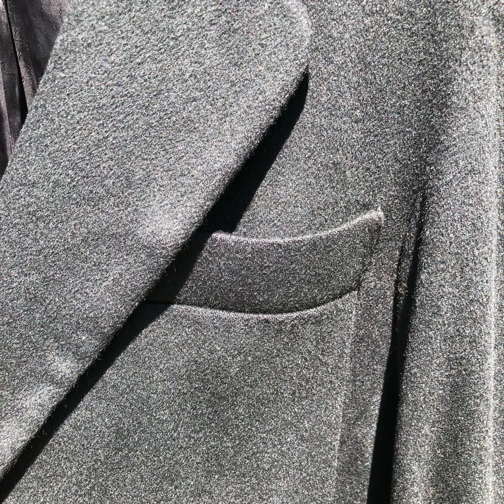 Vintage Moda Int. Black Wool Coat L / XL - Image 6