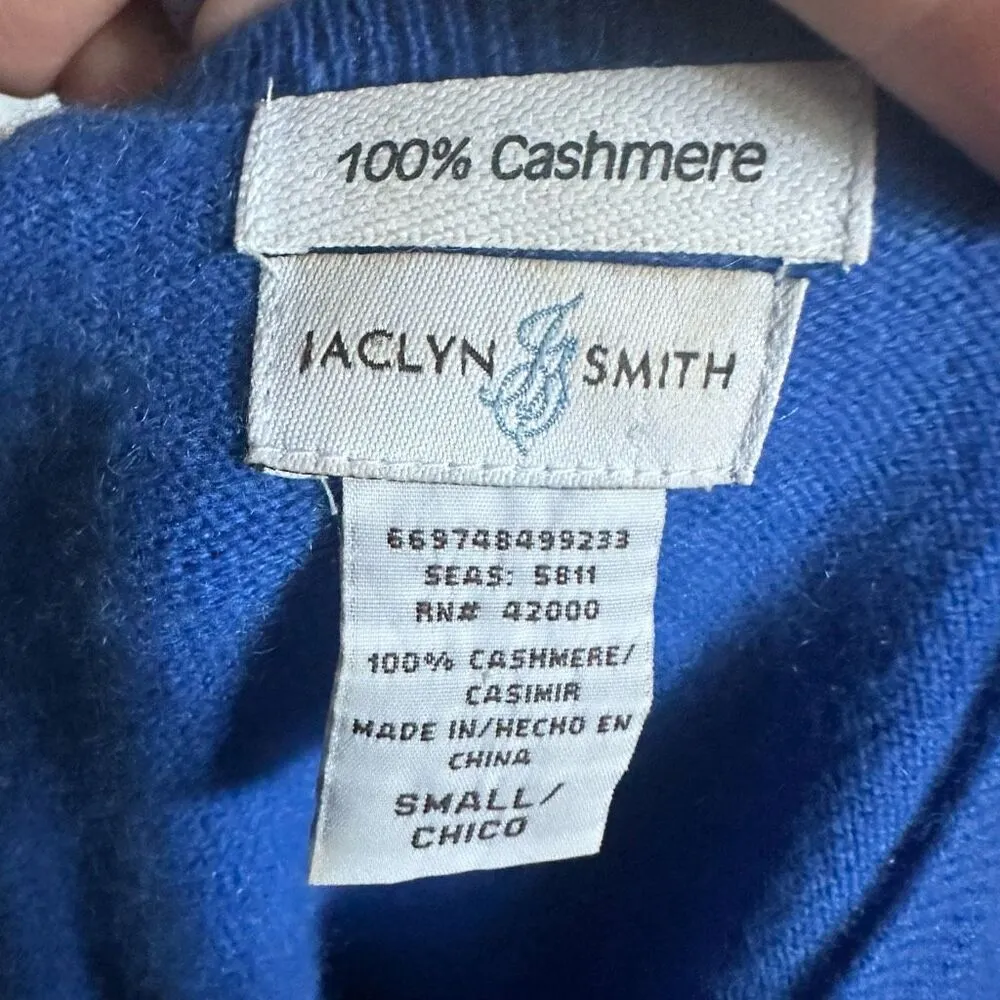Jaclyn Smith blue cashmere S luxe soft sweater - Image 3
