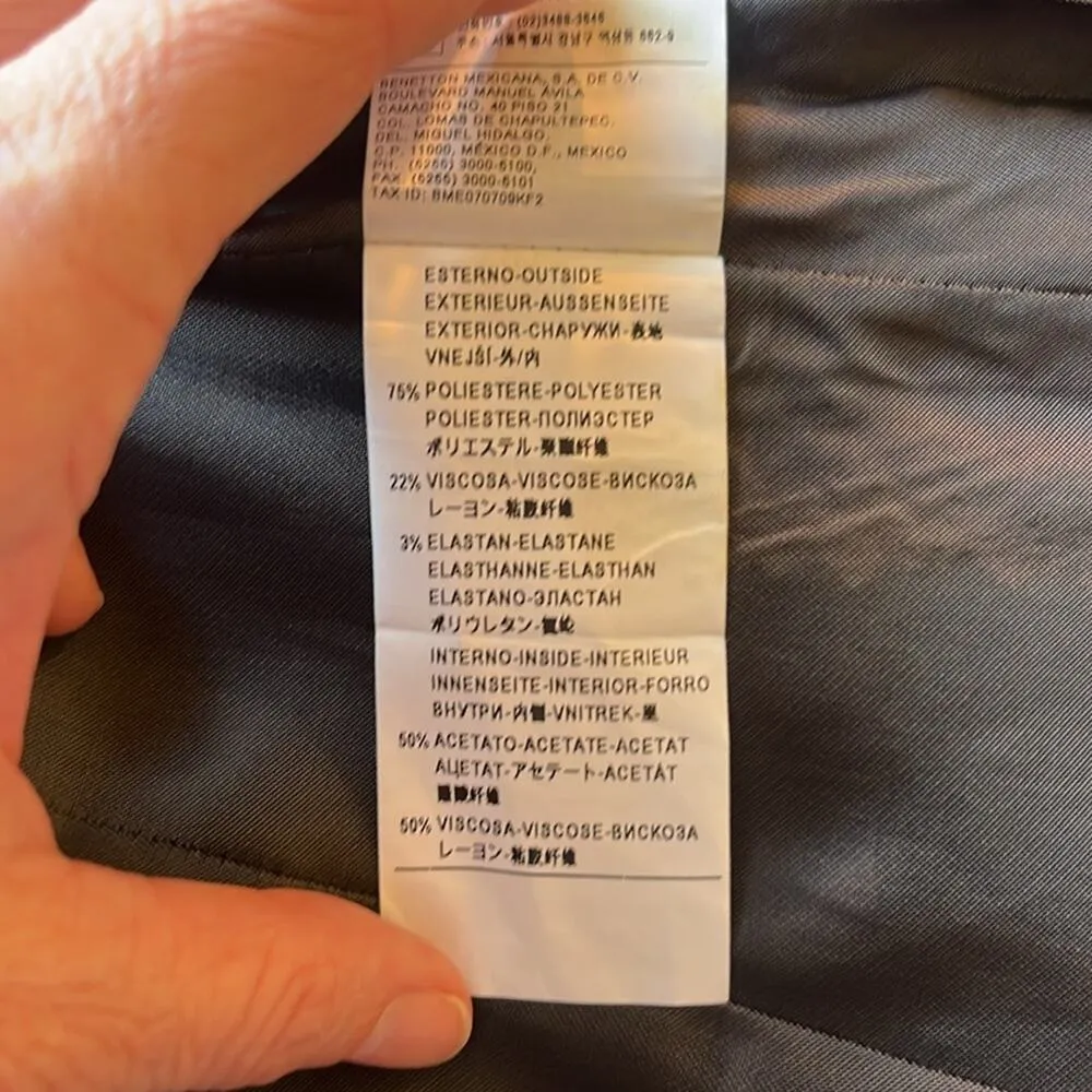 Sisley 3 button blazer. Size 40 Gray - Image 6