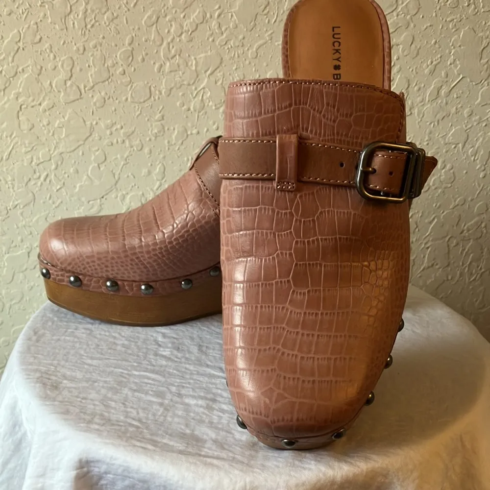 Lucky Brand: Antler Pink Zilkio Wedge Mule Heel- 9 - Image 9