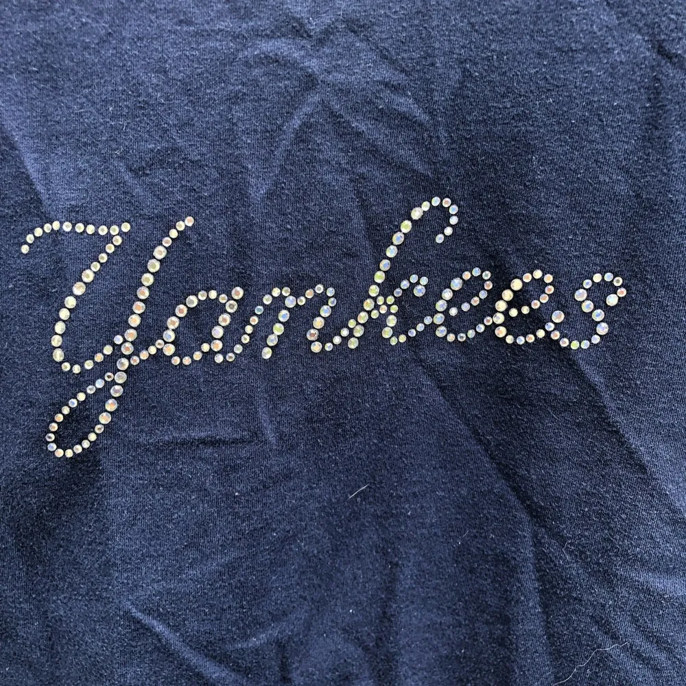 NY YANKEES WOMENS JEWELED TEE Size XL - Image 4