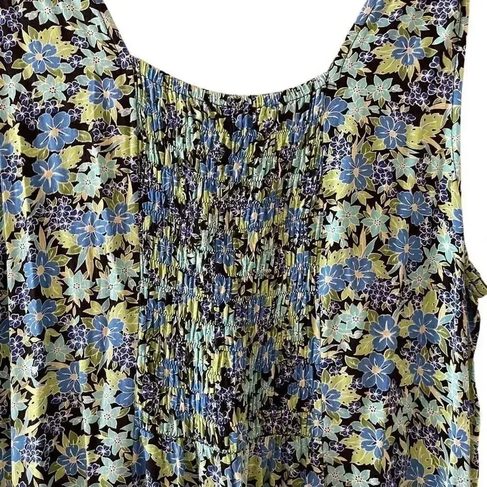 Christopher & Banks  Milk Maid Festival Preppy Dress Maxi Plus Sz 16 #1494 - Image 6