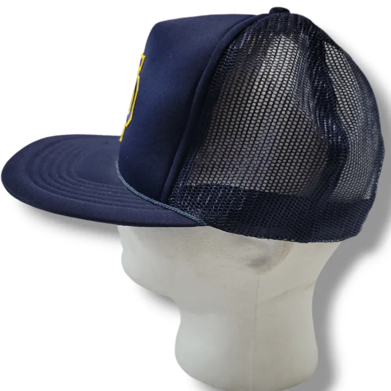 Vintage Trucker Hat OS Notre Dame Fighting Irish Hat By Supreme A Brand To Trust Blue Size One Size - Image 2
