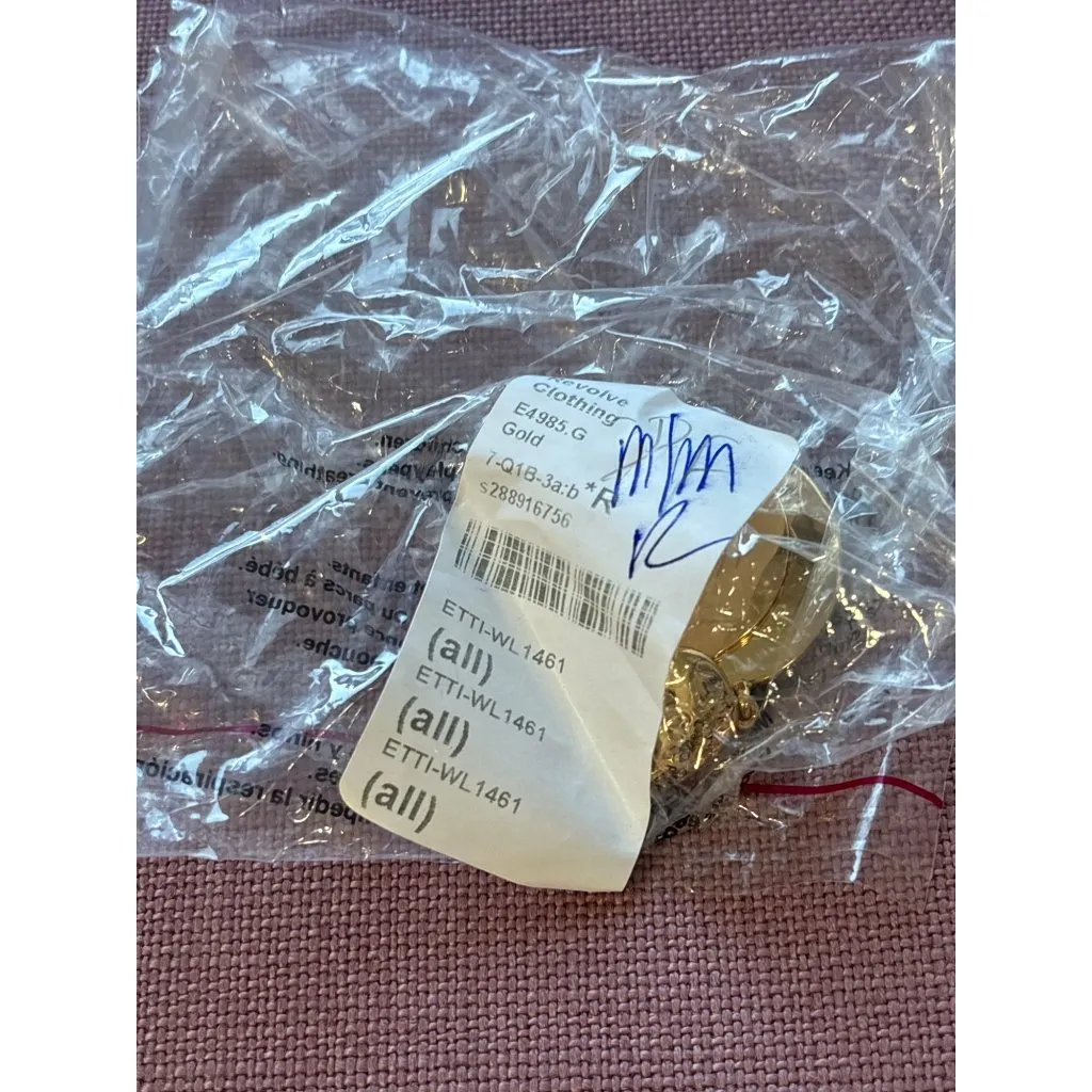 Ettika Double Wavy Disc Earrings in Gold One Size New Womens Jewelry - Image 5